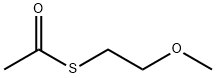 Ethanethioic acid, S-(2-methoxyethyl) ester Structure