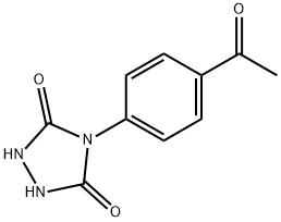 1,2,4-Triazolidine-3,5-dione, 4-(4-acetylphenyl)- Structure