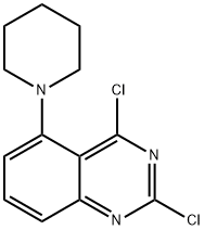 Quinazoline, 2,4-dichloro-5-(1-piperidinyl)- Structure