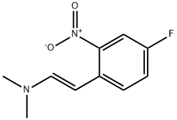 Ethenamine, 2-(4-fluoro-2-nitrophenyl)-N,N-dimethyl-, (1E)- 구조식 이미지