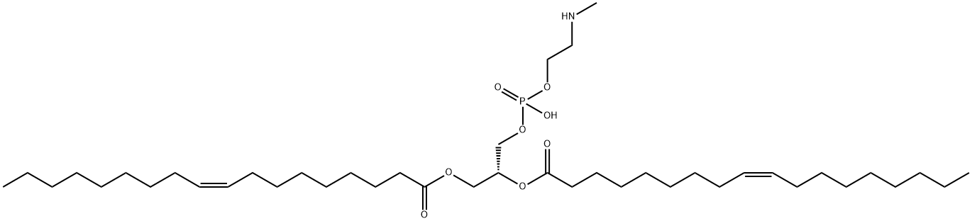 N-메틸-1,2-디올레오일포스파티딜에탄올아민 구조식 이미지