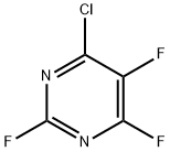 Pyrimidine, 4-chloro-2,5,6-trifluoro- Structure