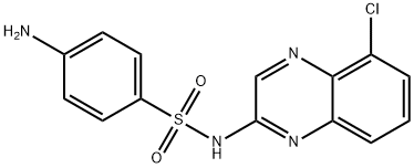 5-chloroquinoxaline-2-sulfanilamide Structure