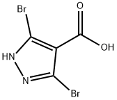 1H-Pyrazole-4-carboxylic acid, 3,5-dibromo- Structure