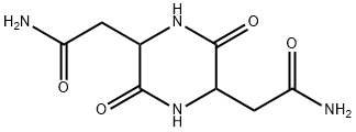 2,5-Piperazinediacetamide, 3,6-dioxo- 구조식 이미지