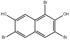 2,7-Naphthalenediol, 1,3,6-tribromo- 구조식 이미지