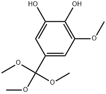 1,2-Benzenediol, 3-methoxy-5-(trimethoxymethyl)- 구조식 이미지