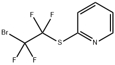 Pyridine, 2-[(2-bromo-1,1,2,2-tetrafluoroethyl)thio]- Structure