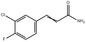 (2E)-3-(3-Chloro-4-fluorophenyl)prop-2-enamide Structure