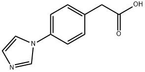 Benzeneacetic acid, 4-(1H-imidazol-1-yl)- 구조식 이미지