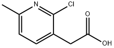 2-(2-Chloro-6-methylpyridin-3-yl)acetic Acid 구조식 이미지