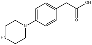 4-(1-piperazinyl)-Benzeneacetic acid Structure