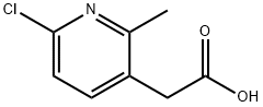 3-Pyridineacetic acid, 6-chloro-2-methyl- Structure