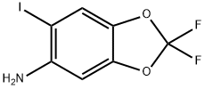 1,3-Benzodioxol-5-amine, 2,2-difluoro-6-iodo- Structure