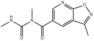 Isoxazolo[5,4-b]pyridine-5-carboxamide, N,3-dimethyl-N-[(methylamino)carbonyl]- Structure