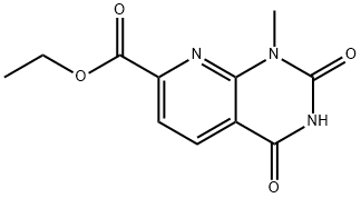 Ethyl 1-Methyl-2,4-dioxo-1H,2H,3H,4H-pyrido[2,3-d]pyrimidine-7-carboxylate 구조식 이미지