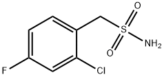 Benzenemethanesulfonamide, 2-chloro-4-fluoro- Structure