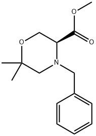 (S)-methyl 4-benzyl-6,6-dimethylmorpholine-3-carboxylate Structure