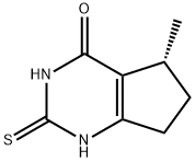 (R)-5-Methyl-2-thioxo-2,3,6,7-tetrahydro-1H-cyclopenta[d]pyrimidin-4(5H)-one 구조식 이미지