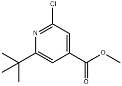 Methyl 2-tert-Butyl-6-chloropyridine-4-carboxylate 구조식 이미지