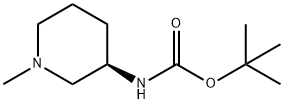 tert-Butyl N-[(3R)-1-methylpiperidin-3-yl]carbamate Structure