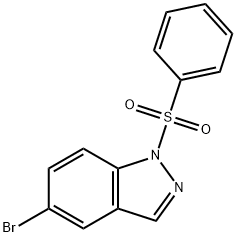 1-(benzenesulfonyl)-5-bromo-1H-indazole Structure