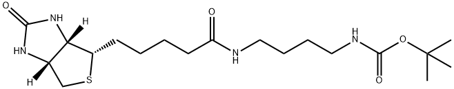 {4-[5-(2-oxo-hexahydro-thieno[3,4-d]imidazol-4-yl)-pentanoylamino]-butyl}-carbamic acid tert-butyl ester Structure