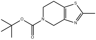 Thiazolo[4,5-c]pyridine-5(4H)-carboxylic acid, 6,7-dihydro-2-methyl-, 1,1-dimethylethyl ester Structure