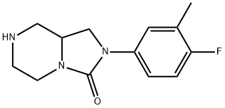 Imidazo[1,5-a]pyrazin-3(2H)-one, 2-(4-fluoro-3-methylphenyl)hexahydro-, hydrochloride (1:1) Structure