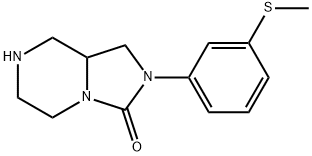 Imidazo[1,5-a]pyrazin-3(2H)-one, hexahydro-2-[3-(methylthio)phenyl]-, hydrochloride (1:1) Structure
