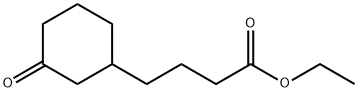 Cyclohexanebutanoic acid, 3-oxo-, ethyl ester 구조식 이미지