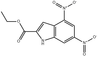 1H-Indole-2-carboxylic acid, 4,6-dinitro-, ethyl ester Structure