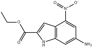 1H-Indole-2-carboxylic acid, 6-amino-4-nitro-, ethyl ester Structure