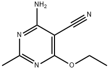 5-Pyrimidinecarbonitrile, 4-amino-6-ethoxy-2-methyl- Structure