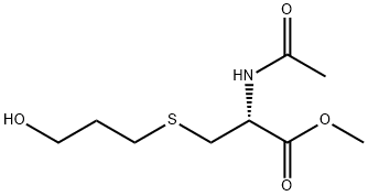 N-Acetyl-S-(3-hydroxypropyl-1-methyl)-L-cysteine 구조식 이미지