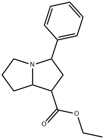 ethyl 3-phenylhexahydro-1{H}-pyrrolizine-1-carboxylate 구조식 이미지