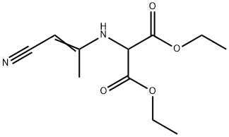 Propanedioic acid, 2-[(2-cyano-1-methylethenyl)amino]-, 1,3-diethyl ester Structure