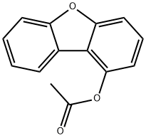 1-Dibenzofuranol, 1-acetate Structure