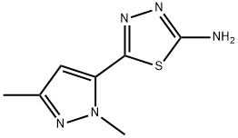 5-(1,3-dimethyl-1H-pyrazol-5-yl)-1,3,4-thiadiazol-2-amine Structure