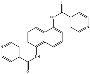 N,N'-(naphthalene-1,5-diyl)diisonicotinamide 구조식 이미지