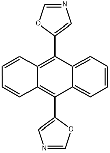 Oxazole, 5,5'-(9,10-anthracenediyl)bis- Structure