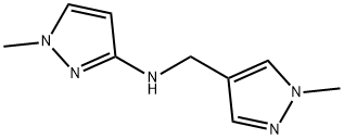 1H-Pyrazole-4-methanamine, 1-methyl-N-(1-methyl-1H-pyrazol-3-yl)- Structure