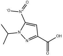 1-isopropyl-5-nitro-1H-pyrazole-3-carboxylic acid Structure