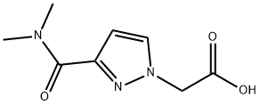 {3-[(dimethylamino)carbonyl]-1H-pyrazol-1-yl}acetic acid Structure