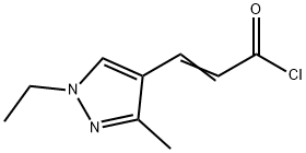 (2E)-3-(1-ethyl-3-methyl-1H-pyrazol-4-yl)acryloyl chloride Structure