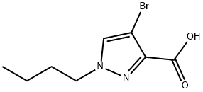 4-bromo-1-butyl-1H-pyrazole-3-carboxylic acid Structure