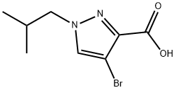 4-bromo-1-isobutyl-1H-pyrazole-3-carboxylic acid Structure