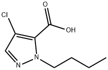 1-butyl-4-chloro-1H-pyrazole-5-carboxylic acid Structure