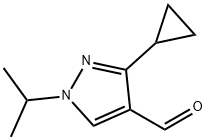 3-cyclopropyl-1-isopropyl-1H-pyrazole-4-carbaldehyde 구조식 이미지