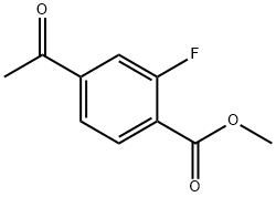 Methyl 4-Acetyl-2-fluorobenzoate Structure